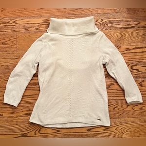 Calvin Klein white turtleneck